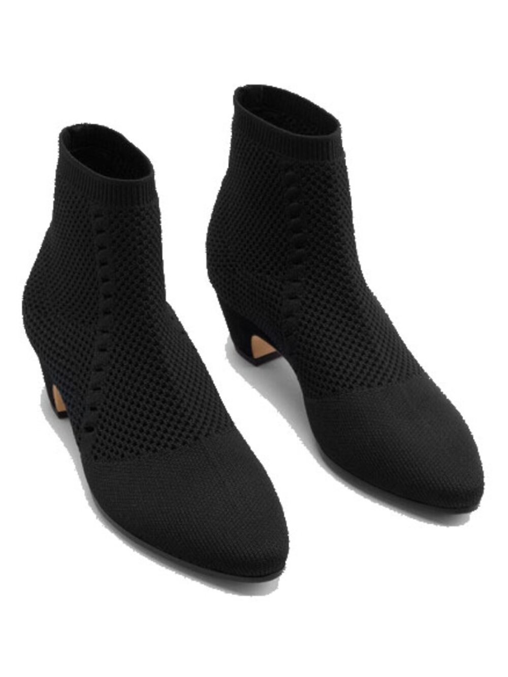 EILEEN FISHER Black Purl Sock Booties Size 7 - Picture 5 of 10